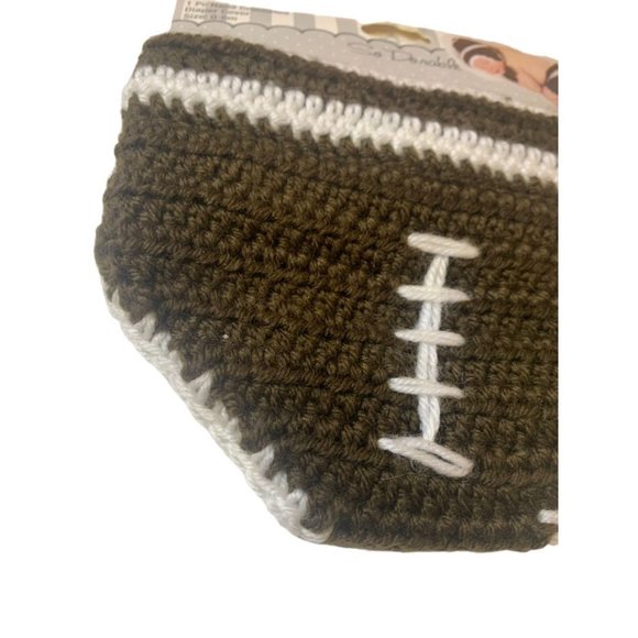 0-6 Months So'Dorable New Baby Hand Crocheted Football Diaper Cover - Picture 5 of 7